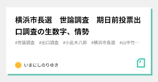 横浜市長選開票結果 当506392山中 竹春 無新325947小此木八郎 無新196926林 文子 無現194713田中 康夫 無新16. 5zqe4lxtjunx5m