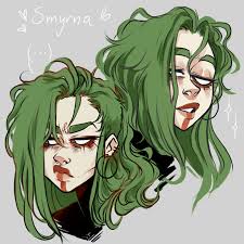 My Green Haired Babe Anime Green Hair Green Hair Girl Hair Illustration