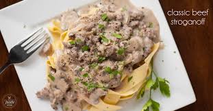 This hearty comfort food is great when the weather turns. Classic Beef Stroganoff Easy Recipe Self Proclaimed Foodie