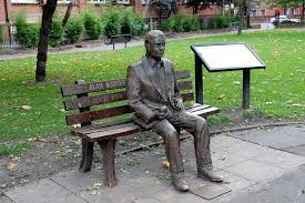 As a child, turing was raised in england, often under the care of a retired army couple, as his parents were frequently traveling to india due to his father's job in the indian civil service. Alan Turing Memorial In Manchester Pay Tribute To A Pioneer Of Computing Go Guides