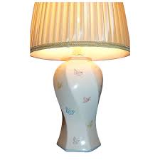 Murray Feiss Signed Butterfly Design Ceramic Table Lamp Kitsch Couture Ruby Lane