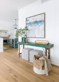 Table measures 30l x 10w x 30h and has been moderately distressed. Green Console Table Refresh The Lilypad Cottage