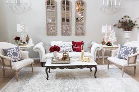 Find the most attractive ideas to combine both colors in your living room in this post! A Burgundy And Blush Christmas Living Room Styled With Lace