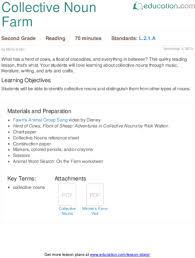 Collective Noun Farm Lesson Plan Education Com Lesson Plan Education Com Grammar Lesson Plans Collective Nouns Lesson Plans