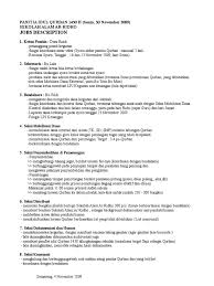 Contoh surat undangan rapat panitia siapa yang mau di undang di tempat. Job Description Panitia Idul Adha Di Sekolah