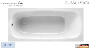 Wer ein kleines badezimmer hat und dennoch lieber baden als duschen möchte, für den ist eine badewanne 160×70 eine gute wahl. Mauersberger Badewanne Elisal 160 X 70 Cm Rechteck Acryl Impulsbad
