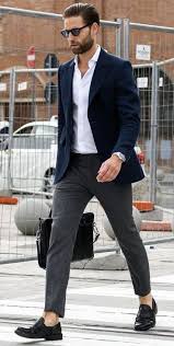 Black And Blue Outfits Men 47 Adorable Blue Outfits Ideas For Mens Styles To Copy Asap In 2020 Blazer Outfits Men Mens Fashion Suits Smart Casual Outfit