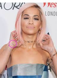 We Finally Caught A Glimpse Of Rita Ora S Japanese Symbols Wrist Tattoo Popstartats