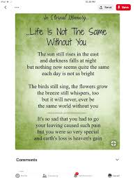 For My Family Members Who Left Too Soon Grief Poems Missing My Husband Miss My Mom