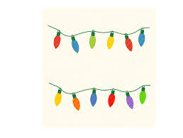 Download Christmas Lights String Lights Graphic Graphic By Svgplacedesign Creative Fabrica SVG Cut Files