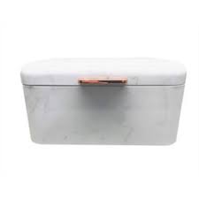 Finished cleanly in matte white powdercoat with a single silver handle for easy opening/closing. George Home White Marble Bread Bin Asda Groceries