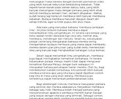 Oleh itu marilah manusia yang ada pada hari ini mengikut dan meneladan jejak langkah. Karangan Kepentingan Ilmu Kepada Remaja Rass Naa