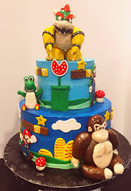 Mushroom cake, cloud cookies and mario kart racing? Birthday Cakes Sweet Surrender Dessert Cafe