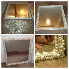 My Diy Pearl Mirror Found The Mirror In My Laundry Room Bought The Pearls At A Swap Meet For 8 This Will Be For My Make Diy Home Decor Home