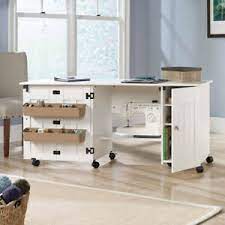 Sauder cabinetry, a division of sauder woodworking, is committed to producing custom looking cabinets at a fraction of the cost. Sauder Sewing And Craft Table Multiple Finishes Ebay