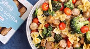 Salad | december 18, 2018. Smoked Gouda Sausage Skillet Gilbert S Craft Sausages Chicken Sausage Recipes Cold Salad Recipes Pasta Dinner Recipes
