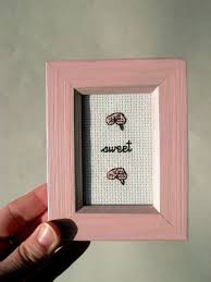 3.29 x 5.07 (46 x 71 stitches) 8 dmc colors. Brains Sweet Brains Zombie Cross Stitch Small By Aliciawatkins 8 00 Cross Stitch Patterns Cross Stitch Cute Cross Stitch