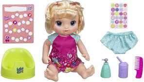 Amazon Com Baby Alive Potty Dance Baby Talking Baby Doll With Blonde Hair Potty Rewards Chart Undies And More Doll That Pees On Her Potty For Girls And Boys 3 Years Old And
