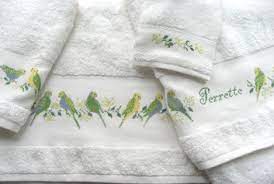 Easy to add cross stitch or needlework with the 2 wide 14ct band on the hood. Cross Stitching On Ready To Stitch Bathroom Towels