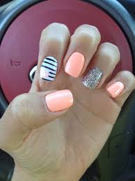 18+ new ideas for nails spring gelish pink #nails. Pin By Andrea Bible On Nails Cute Gel Nails Coral Nails Gel Polish Nail Designs