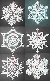 How To Make 6 Pointed Paper Snowflakes Paper Snowflake Patterns Paper Snowflakes Paper Snowflake Template