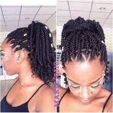 Pin By African American Hairstyles On Weaves Braids Locs And Short Styles Natural Hair Styles Protective Hairstyles For Natural Hair Twist Hairstyles