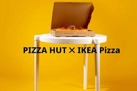 Ikea Creates Life Sized Version Of Pizza Hut S Mini Tables Found In Pizza Boxes Designtaxi Com In 2020 Ikea Mini Table Pizza Hut