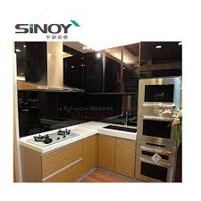 Most kitchens in america feature wood cabinet doors. China Black Painted Glass Panels For Kitchen Living Room Wall Furniture Photos Pictures Made In China Com