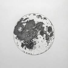 Love the simplicity of this one. Full Moon Tattoo Outline Tattoo Design