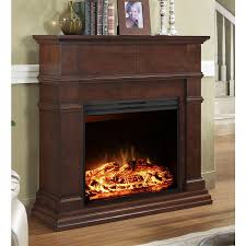 A wall hung electric fireplace can be installed on just about any. Lowes Electric Fireplaces Style Selections 44 In Mahogany Flat Wall Electric Fireplace Electric Fireplace Fireplace Style Lowes Electric Fireplace