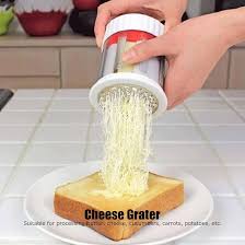 Amazon.com: Cheese Grater, Portable Cheese Shredder Plastic Graters for  Kitchen Stainless Steel Cheese Grater Hand Crank Sliceres Vegetable Cutter  for Cheese Chocolate Spices: Home & Kitchen