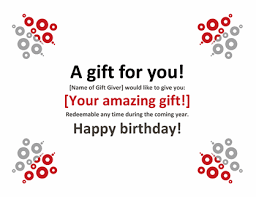 How do you create a gift for the person who has everything? Gift Certificate