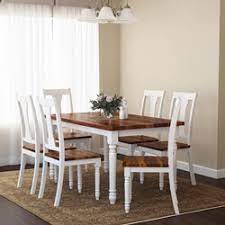 Marsilona dining room chair set of 2 by ashley homestore two. Proberta Two Tone Solid Wood Farmhouse Dining Table Chair Set