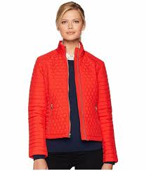 Marc New York by Andrew Marc Linden Honeycomb Mini Quilted Scuba Sz L  Jacket NWT