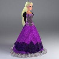 Princess 3d Models And Textures Princess Cartoon Princess Model
