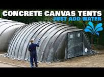 Premade Concrete Canvas Tents - Just Add Water