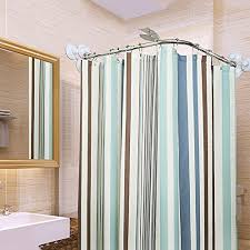 Shower curtain rod l shaped. Lwfb Shower Curtain Rod Stainless Steel Extendable Telescopic Free Drilling Bathroom Towel Rack Shower Bath Rod L Shaped Shower Curtain Pole 5 Sizes Available Size L B Buy Online In Andorra At Andorra Desertcart Com Productid 61157295