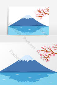 Japan Travel Fuji Mountain Illustration Hand Drawn Cartoon Vector Elements Png Images Ai Free Download Pikbest 2021 new years card template with blue mt fuji vector. japan travel fuji mountain illustration