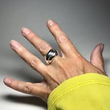 Chunky Sterling Silver Russian Wedding Style Ring 5 Band Rings For Men Silver Ring Designs Silver Rings