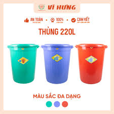 THÙNG NHỰA 220L CÓ NẮP (6653)