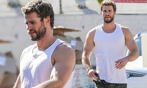 Liam Hemsworth flaunts his buff physique and bulging biceps after a gym  session in Los Angeles 