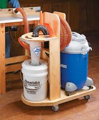 So i decided to build my self a cyclone to filter out the majority of the dust and keep my shop vac running smooth (which is here is it attacted to the 5 gallon bucket with a brace built to support the intake. Shop Vacuum Woodworking Project Woodsmith Plans