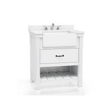 5 out of 5 stars. Allen Roth Briar 31 In White Farmhouse Single Sink Bathroom Vanity With White Engineered Marble Top Lowes Com Single Sink Bathroom Vanity Vanity Combos Bathroom Sink Vanity