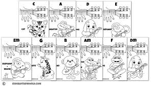 In this free guitar lesson you will learn: Guitar Chords For Kids Teaching Materials