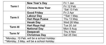 Moe Announces 2021 School Year Calendar Mothership Sg News From Singapore Asia And Around The World