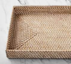 Let the news inspire you to gather around your table to drink wine more often, surrounded by those you love and table settings you picked carefully for their company. Tava Handcrafted Rattan Bathroom Accessories Pottery Barn