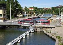 The lock chamber is 135 meters long and 19.6 meters wide. Sodertalje Canal Wikipedia