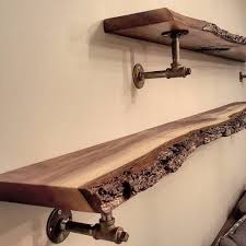 Another Shot Of The Live Edge Black Walnut Shelves We Made For A Repeat Client In Toronto We Supplied The Finish Walnut Shelves Shelves Custom Wood Furniture