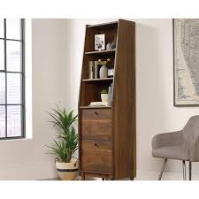 Teknik Hamsptead Park Walnut Effect Narrow Bookcase