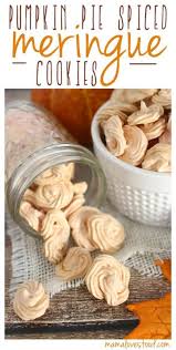 Pumpkin Spice Meringue Cookie Recipe Meringue Cookies Food Pumpkin Spice